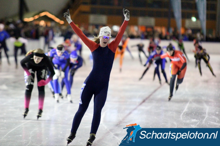 Bianca Bakker won de titelstrijd bij de meisjes Junioren B.