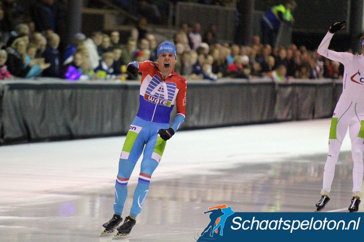 Arjan Stroetinga weet het, hij wint de derde wedstrijd in de KPN Marathon Cup.