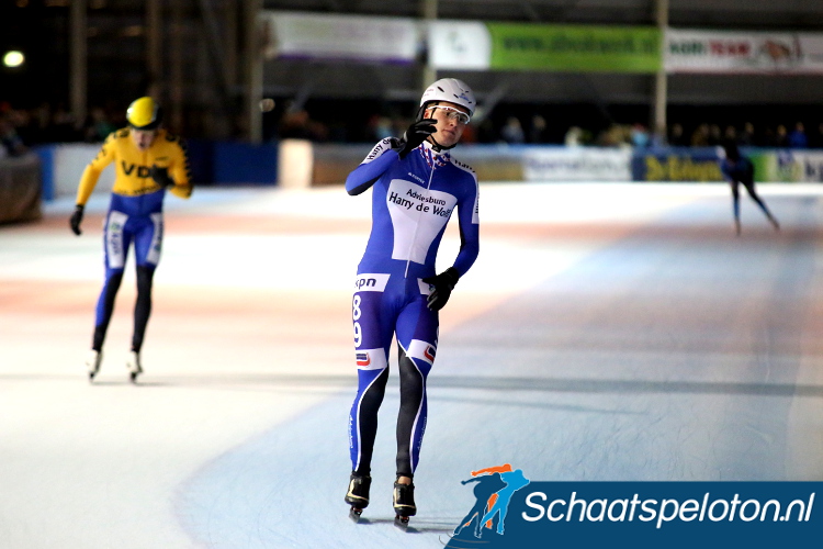 Derk Abel Beckeringh won in Hoorn de zesde KPN Marathon Cup bij de Beloften.