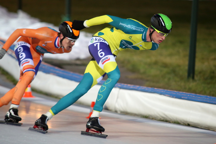 Klassementsleider in de KPN Marathon Cup bij de Beloften Christiaan Hoekstra maakt na dit seizoen de overstap naar het Top Divisieteam van AB Vakwerk.