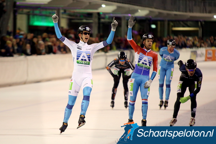 Evert Hoolwerf plaatste zich als winnaar voor de finale morgenmiddag in Heerenveen.