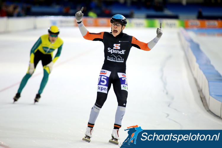 Daniel Niero won afgelopen winter, in de kleuren van Spindl Speed Skating, al een wedstrijd in de beloftencompetitie, komend seizoen komt de Italiaan uit voor AB Vakwerk.