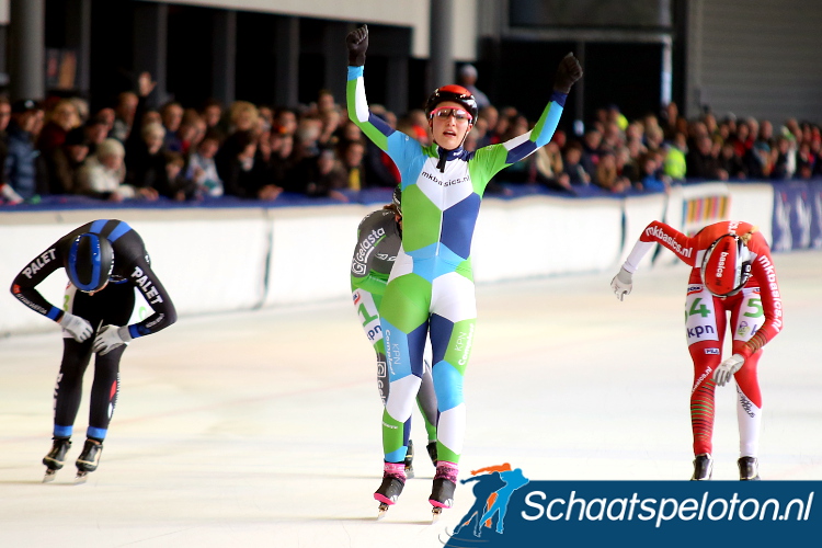 Francesca Lollobrigida was afgelopen Vierdaagse in Alkmaar de voorlopig laatste buitenlandse marathonschaatswinnaar.