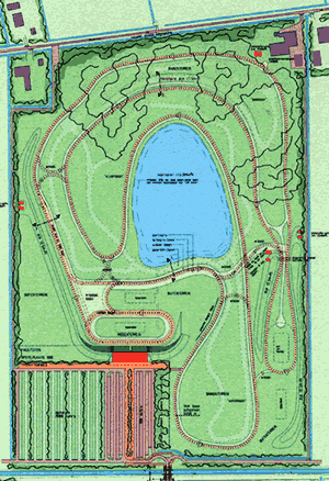 Het geplande parcours van Flevonice.