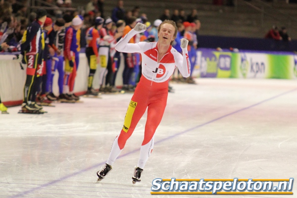 Piet Hijlkema kan solo het binnenhalen van de Nederlandse titel bij de Masters vieren.