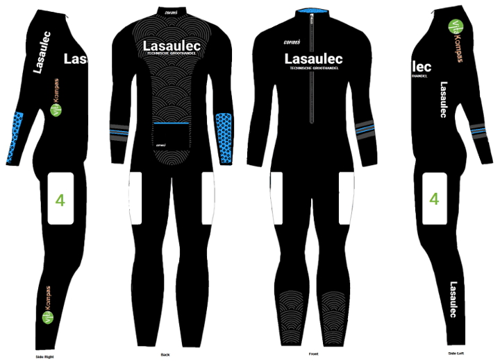 De Dames van Lasaulec zullen komend seizoen uitkomen in een nagenoeg volledig zwart pak.