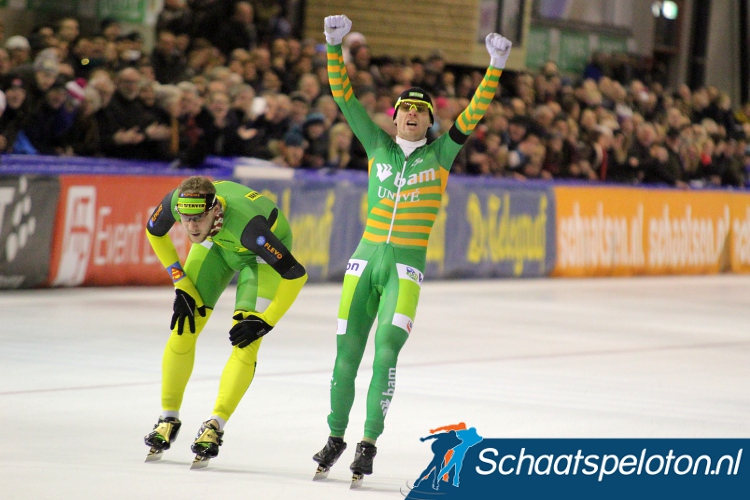 Arjan Stroetinga werd deze maand in de kleuren van BAM voor de vijfde maal Nederlands Kampioen op kunstijs.