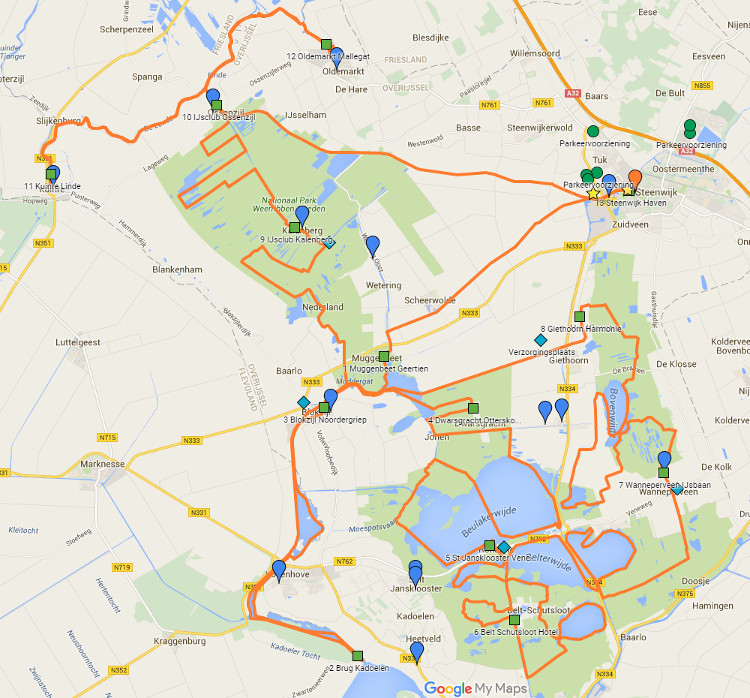 De Overijsselse Merentocht is een wedstrijd over 200 kilometer in de Kop van Overijssel met start en finish in Steenwijk.