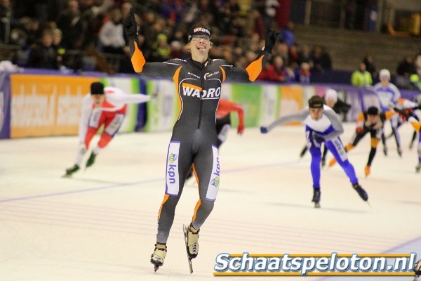 Sjaak Schipper won uiteindelijk de laatste sprint en is de kampioen in de Eerste Divisie.