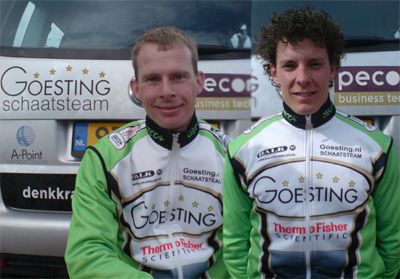Jan van Oosterom (links) en Joost Vink (rechts) zullen komend seizoen uitkomen in de kleuren van Goesting.nl