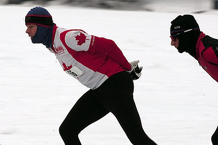 De Nederlandse-Canadees Willem Langenberg, hier links zelf in actie tijdens een van de evenement van de MSI, is de nieuwe voorzitter van Marathon Skating International