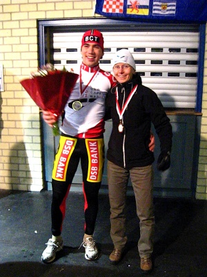 Jochem Uithoven (BCT Schaatsteam) en Karen Teuling (PANalytical) prolongeerde in Breda de Gewestelijke Titel van Noord-Brabant/Limburg/Zeeland.